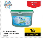 Ultra Chem 2Ltr Fresh Pine Green Gel Bucket