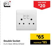 CBI Double Socket 4 x 4