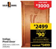 Solid Doors Indigo Pivot Door 2032mm x 1200mm