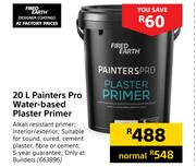 Fired Earth 20Ltr Painters Pro Water Based Plaster Primer