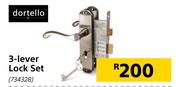 Dortello 3 Lever Lock Set