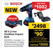Bosch 18V Li-Ion Cordless Impact Drill GSB-10-Li