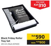 Black Friday Roller Tray Set Black 225mm