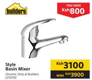 Builders Style Basin Mixer
