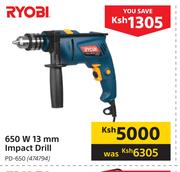 Ryobi 650W 13mm Impact Drill PD-650