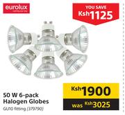 Eurolux 50W 6 Pack Halogen Globes