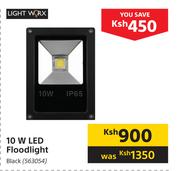 Light Worx 10W LED Floodlight Black