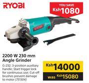 Ryobi 2200W 230mm Angle Grinder