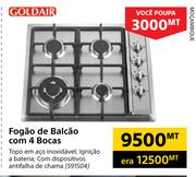 Goldair Fogao de Balcao com 4 Bocas