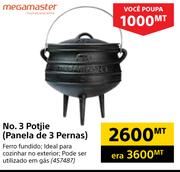 Megamaster No.3 Potjie Panela de 3 Pernas