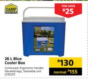 Camp Master 26Ltr Blue Cooler Box