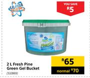 Ultra Chem 2L Fresh Pine Green Gel Bucket