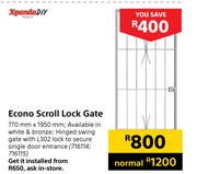 Xpanda DIY Econo Scroll Lock Gate