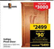 Solid Doors Indigo Pivot Door-2032mm x 1200mm