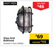 Light Worx Glass Grid Bulkhead