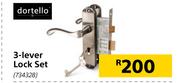 Dortello 3 Lever Lock Set