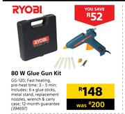 Ryobi 80W Glue Gun Kit