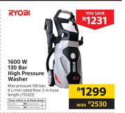 Ryobi 1600W 130 Bar High Pressure Washer