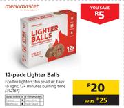 Megamaster 12 Pack Lighter Balls