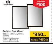 Design House Turkish Oak Mirror-690mm x 995mm Each