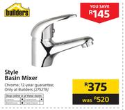 Builders Style Basin Mixer