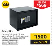 Yale Safety Box-250mm x 350mm x 250mm