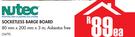 Nutec Socketless Barge Board-80 mm x 200 mm x 3 m