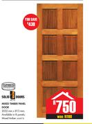 Solid Doors Mixed Timber Panel Door