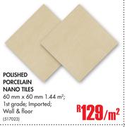 Polished Porcelain Nano Tiles-Per Sqm