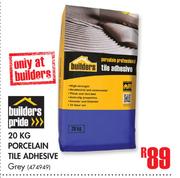 Builders Pride 20Kg Porcelain Tile Adhesive Grey