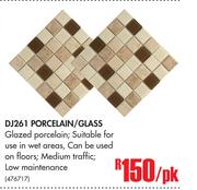 DJ261 Porcelain/Glass-Per Pack