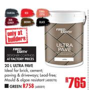 Fired Earth 20Ltr Ultra Pave Green