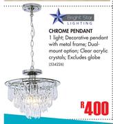 Bright Star Chrome Pendant