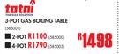 Totai 3 Pot Gas Boiling Table