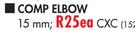 Builders Comp Elbow 15mm, CXC-Each