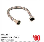 Braided Connector 1/2 F F 600mm