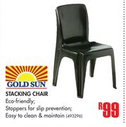 Gold Sun Stacking Chair