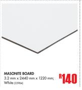 Masonite Board White-3.2mm x 2440mm x 1220mm