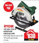 Ryobi 185 MM 1250W Handyline Circular Saw HCS1250