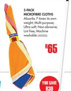 5 Pack Microfibre Cloths