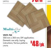 Multi Flor Vinyl Tile-Per Pack