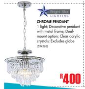 Bright Star Chrome Pendant