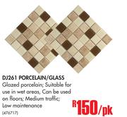 DJ261 Porcelain/Glass-Per Pack