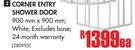 Builders Corner Entry Shower Door-Each