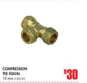 Compression Tee Equal 15mm