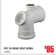 PVC SV Bend Vent Horn