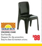 Gold Sun Stacking Chair