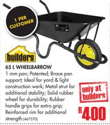 Builders 65Ltr Wheelbarrow