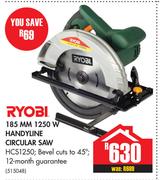 Ryobi 185 MM 1250W Handyline Circular Saw HCS1250