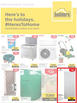 Builders Botswana : Here's To The Holidays (30 November 2021 - 3 January 2022), page 1